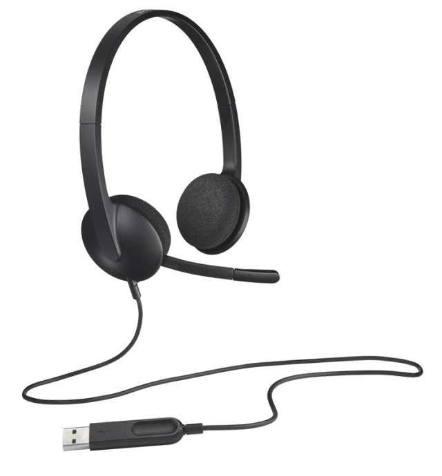 Logitech H340 Headset Huvudband USB Type-A Svart