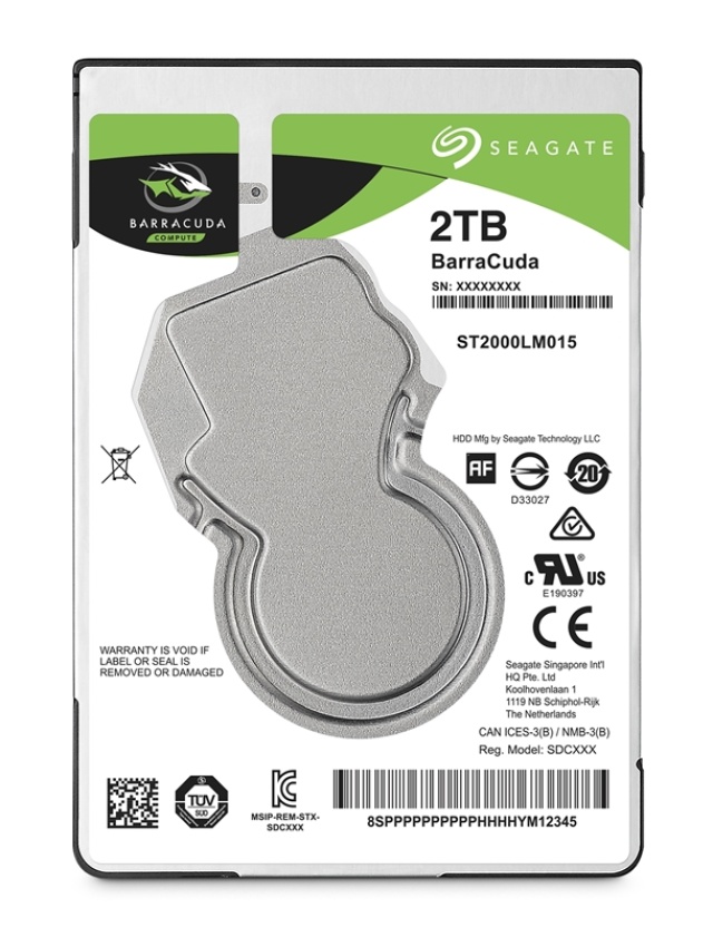 Seagate BarraCuda 2 Tt SATAIII 128 Mt 2,5" -kovalevy