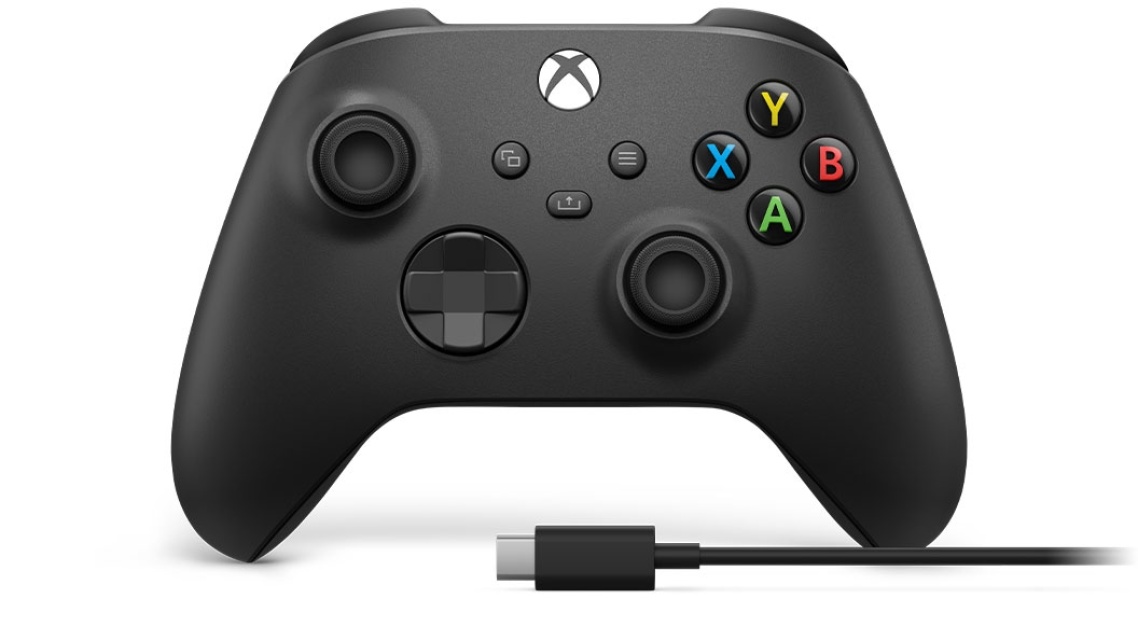 Microsoft Xbox Wireless Controller + USB-C Cable Svart Spelplatta Analog / Digit