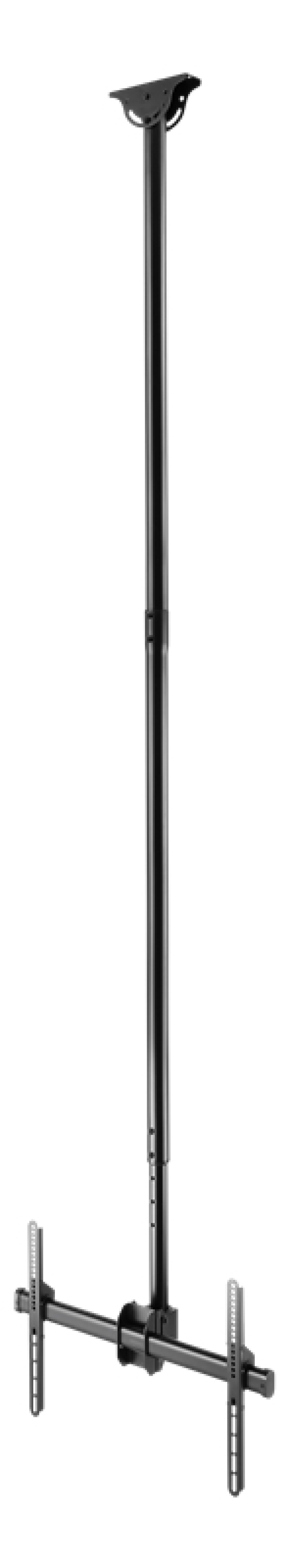 DELTACO OFFICE näytön kattoteline, 37"-70", 2500-3000mm, musta