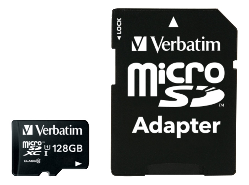 Verbatim SD Micro (SDXC) Class 10, sovittimella, 128 GB