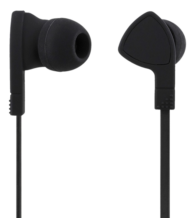 STREETZ kuulokemikrofoni, in-ear, ohjauspainike, sotkeutumaton, musta