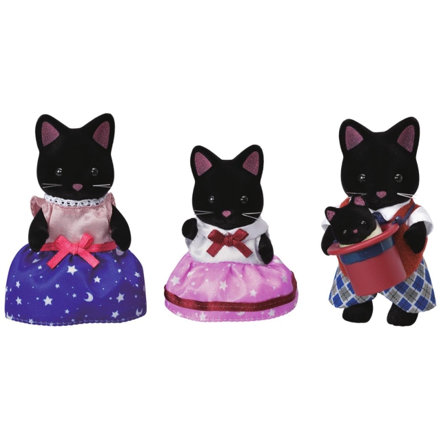 Sylvanian Families Midnight Cat Family