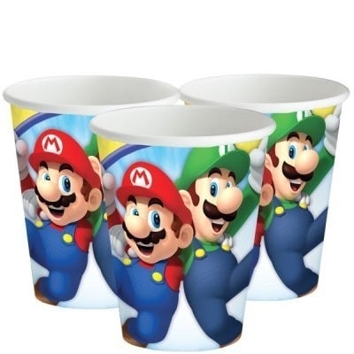 Paperikupit Super Mario 8-pack