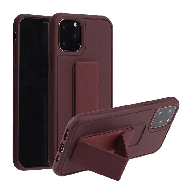 Silikonikotelo jalustalla iPhone 11 Pro Maxille