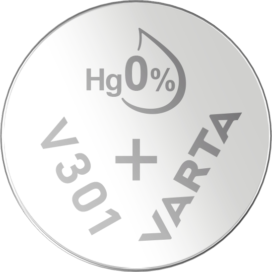 Varta V301/SR43 Hopeinen kolikkokello J-Pack J-Pack