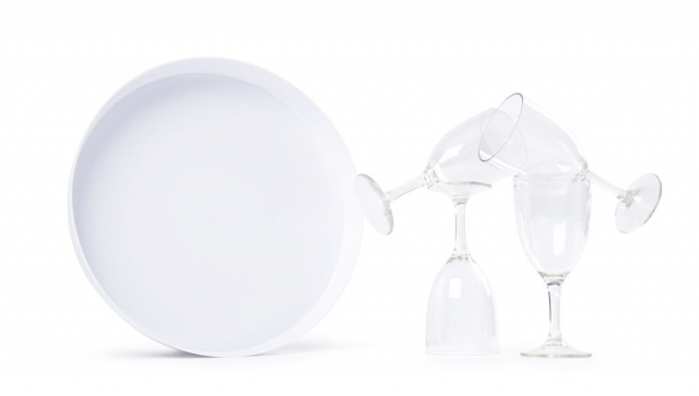 Lord Nelson Glas och bricka