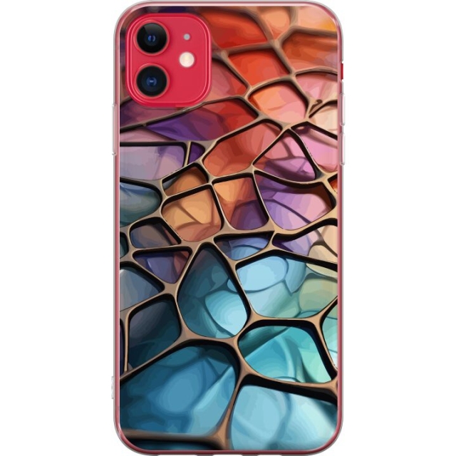 Kännykkäkuori Apple iPhone 11-laitteelle, jossa on Metallikuviointi kuvio