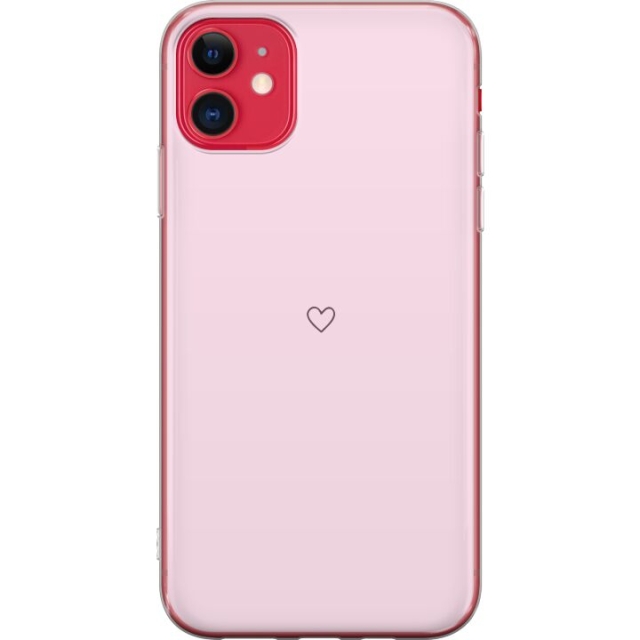 Kännykkäkuori Apple iPhone 11-laitteelle, jossa on Sydän kuvio