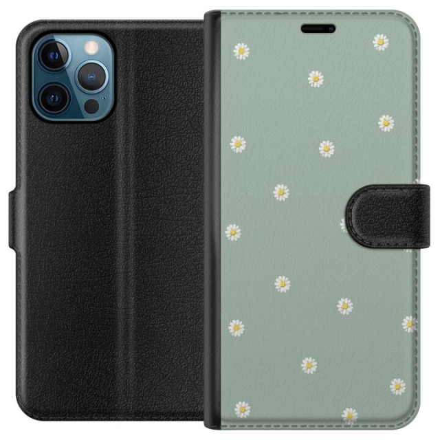 Lompakkokotelo Apple iPhone 12 Pro Max-laitteelle, jossa on Papinkello kuvio