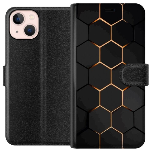 Lompakkokotelo Apple iPhone 13 mini-laitteelle, jossa on Ylellinen Kuvio kuvio