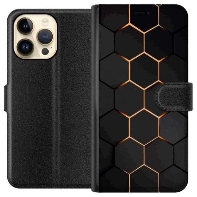 Lompakkokotelo Apple iPhone 14 Pro Max-laitteelle, jossa on Ylellinen Kuvio kuvio