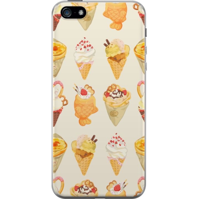 Kännykkäkuori Apple iPhone 5-laitteelle, jossa on Lasinen kuvio