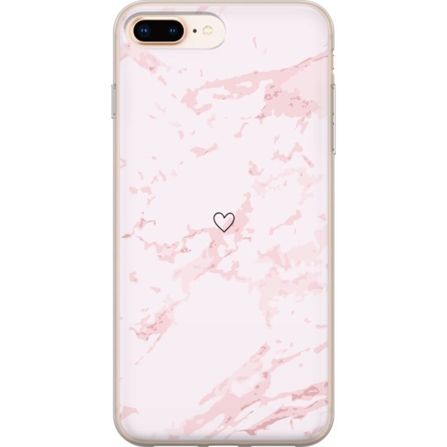 Kännykkäkuori Apple iPhone 7 Plus-laitteelle, jossa on Roosa Sydän kuvio