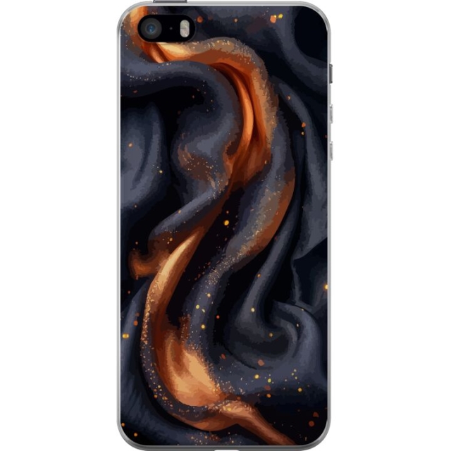 Kännykkäkuori Apple iPhone SE (2016)-laitteelle, jossa on Tulinen silkki kuvio