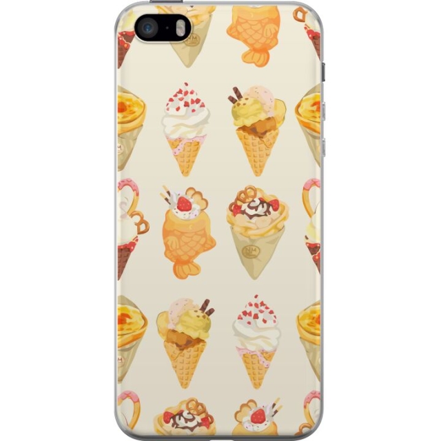 Kännykkäkuori Apple iPhone SE (2016)-laitteelle, jossa on Lasinen kuvio