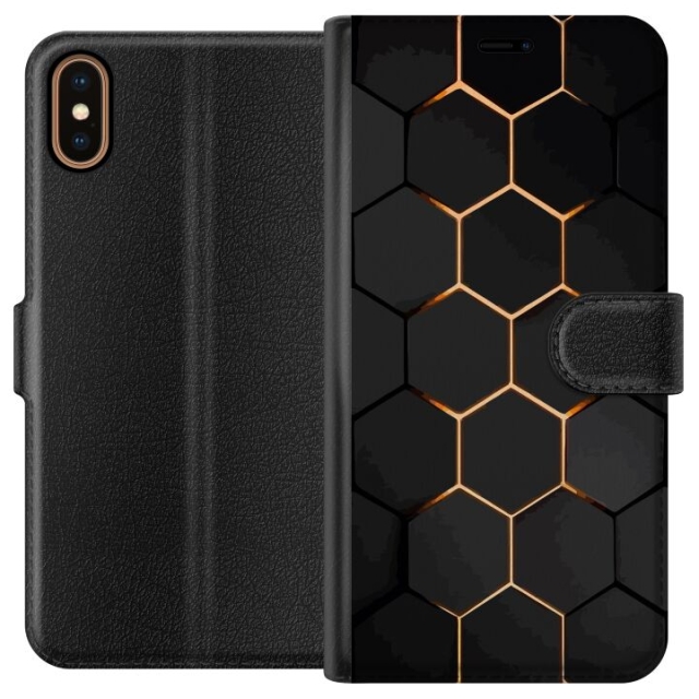 Lompakkokotelo Apple iPhone X-laitteelle, jossa on Ylellinen Kuvio kuvio
