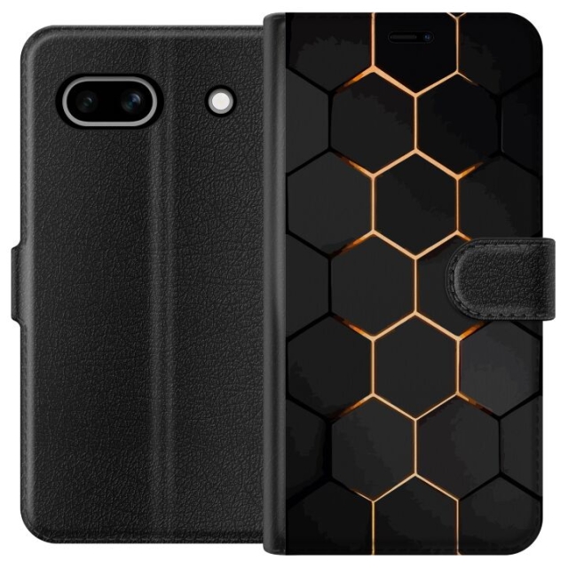 Lompakkokotelo Google Pixel 7a-laitteelle, jossa on Ylellinen Kuvio kuvio