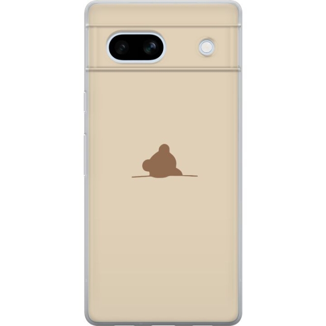 Kännykkäkuori Google Pixel 7a-laitteelle, jossa on Nalle kuvio