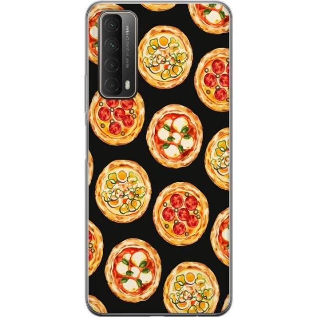 Kännykkäkuori Huawei P smart 2021-laitteelle, jossa on Pizza kuvio