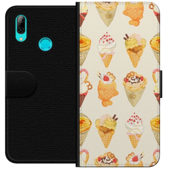 Lompakkokotelo Huawei P smart 2019-laitteelle, jossa on Lasinen kuvio