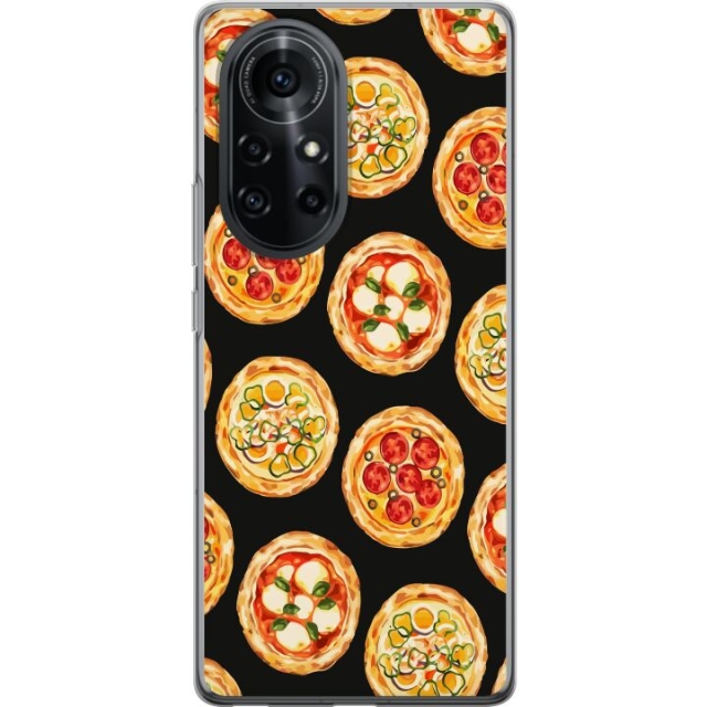 Kännykkäkuori Huawei nova 8 Pro-laitteelle, jossa on Pizza kuvio