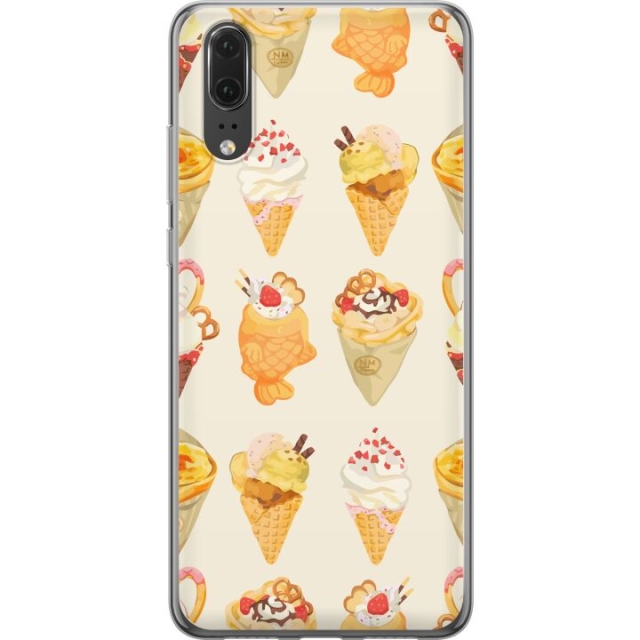 Kännykkäkuori Huawei P20-laitteelle, jossa on Lasinen kuvio