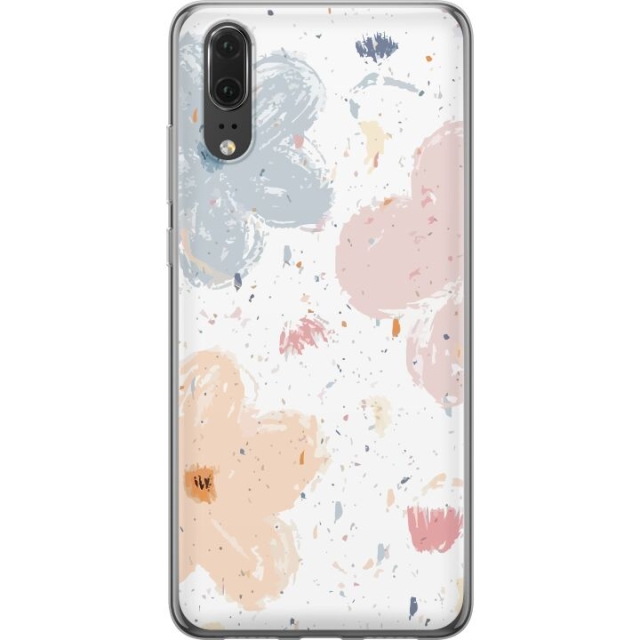 Kännykkäkuori Huawei P20-laitteelle, jossa on Kukat kuvio