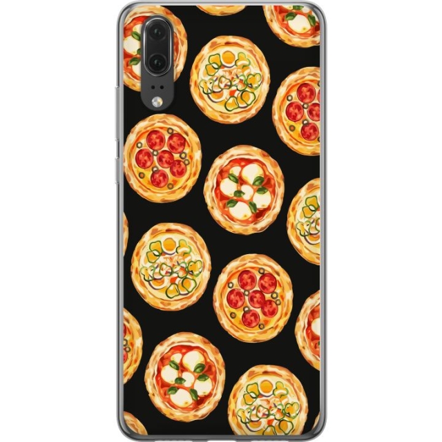 Kännykkäkuori Huawei P20-laitteelle, jossa on Pizza kuvio