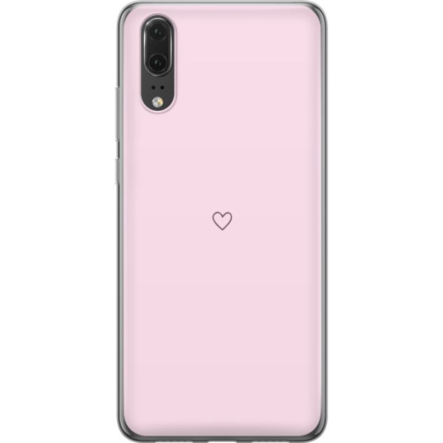 Kännykkäkuori Huawei P20-laitteelle, jossa on Sydän kuvio