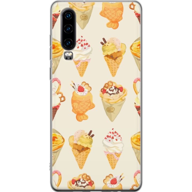 Kännykkäkuori Huawei P30-laitteelle, jossa on Lasinen kuvio