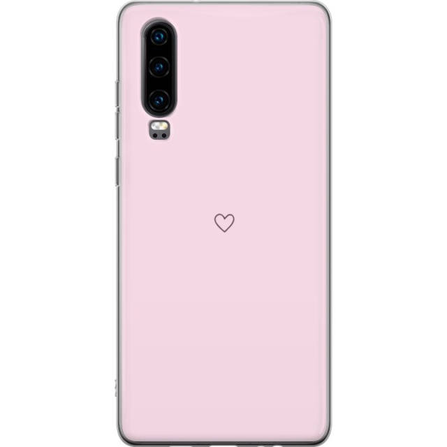 Kännykkäkuori Huawei P30-laitteelle, jossa on Sydän kuvio