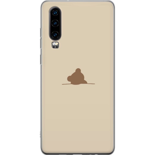 Kännykkäkuori Huawei P30-laitteelle, jossa on Nalle kuvio