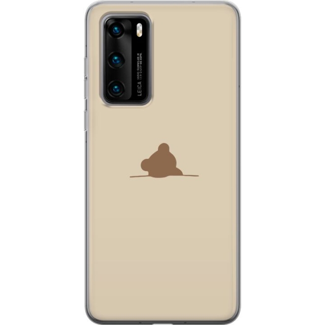 Kännykkäkuori Huawei P40-laitteelle, jossa on Nalle kuvio