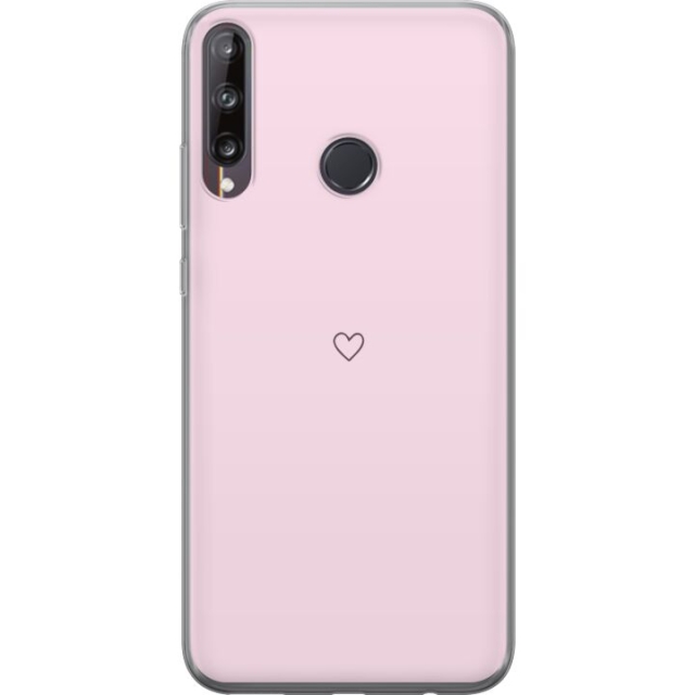 Kännykkäkuori Huawei P40 lite E-laitteelle, jossa on Sydän kuvio