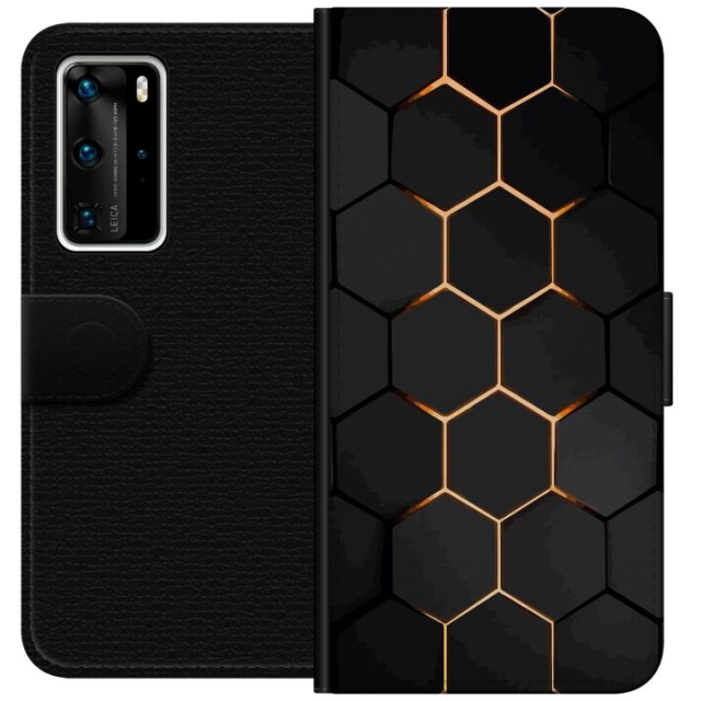 Lompakkokotelo Huawei P40 Pro-laitteelle, jossa on Ylellinen Kuvio kuvio