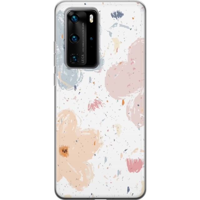 Kännykkäkuori Huawei P40 Pro-laitteelle, jossa on Kukat kuvio