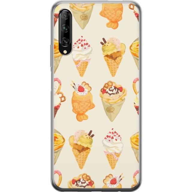 Kännykkäkuori Huawei P smart Pro 2019-laitteelle, jossa on Lasinen kuvio