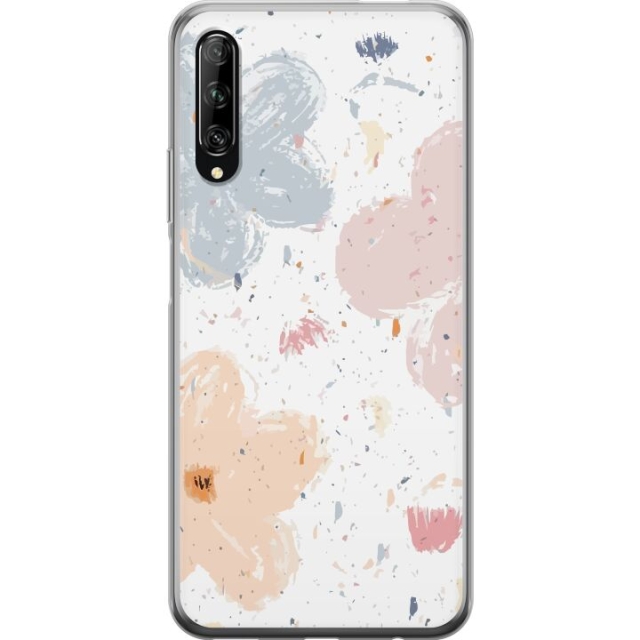 Kännykkäkuori Huawei P smart Pro 2019-laitteelle, jossa on Kukat kuvio