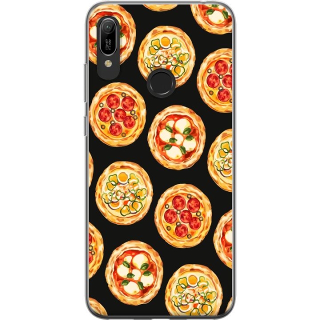 Kännykkäkuori Huawei Y6 (2019)-laitteelle, jossa on Pizza kuvio