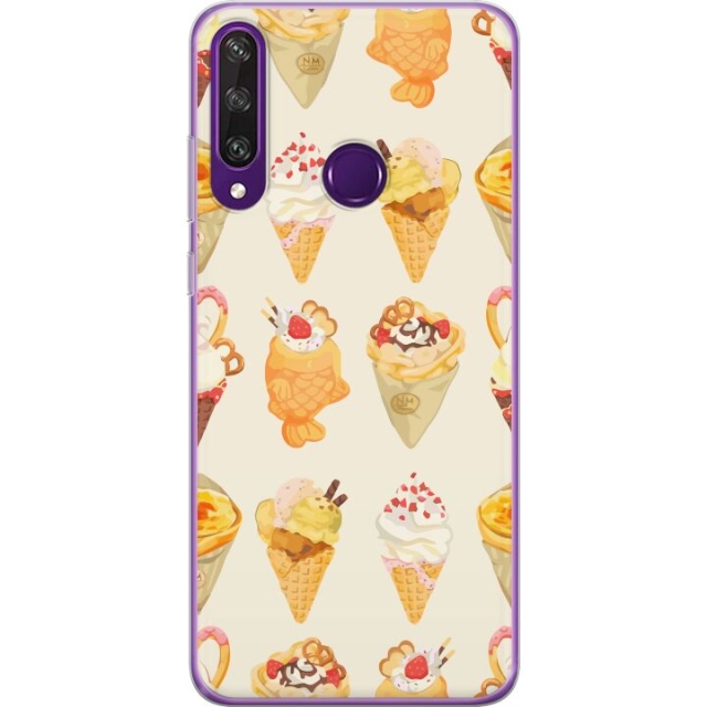 Kännykkäkuori Huawei Y6p-laitteelle, jossa on Lasinen kuvio