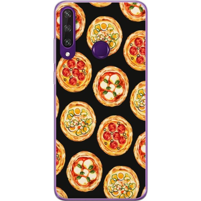 Kännykkäkuori Huawei Y6p-laitteelle, jossa on Pizza kuvio
