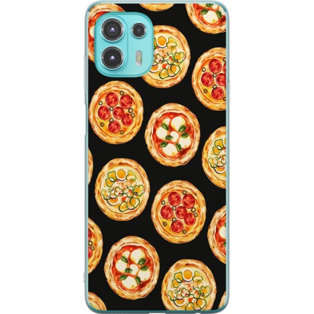 Kännykkäkuori Motorola Edge 20 Lite-laitteelle, jossa on Pizza kuvio