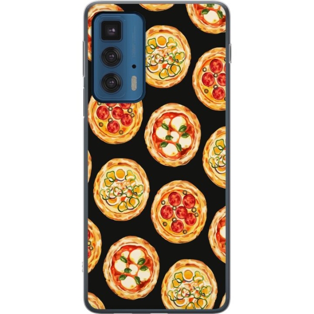 Kännykkäkuori Motorola Edge 20 Pro-laitteelle, jossa on Pizza kuvio