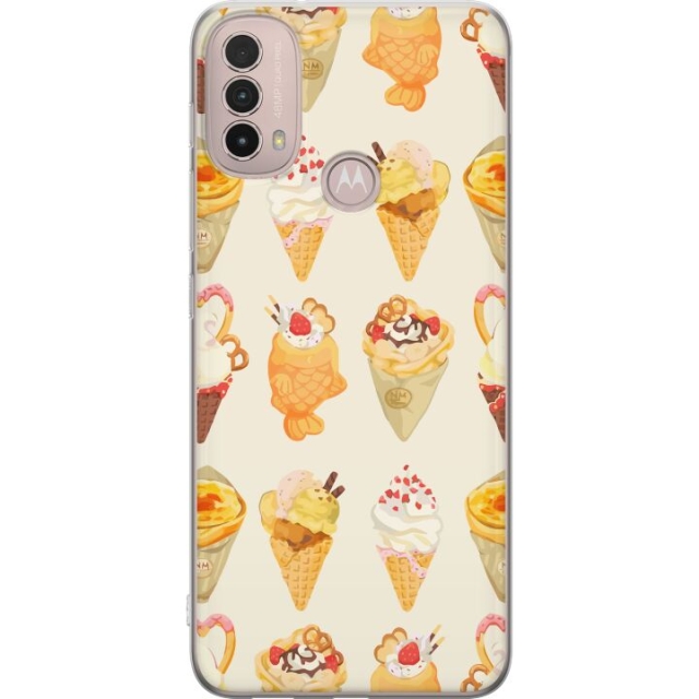 Kännykkäkuori Motorola Moto E40-laitteelle, jossa on Lasinen kuvio