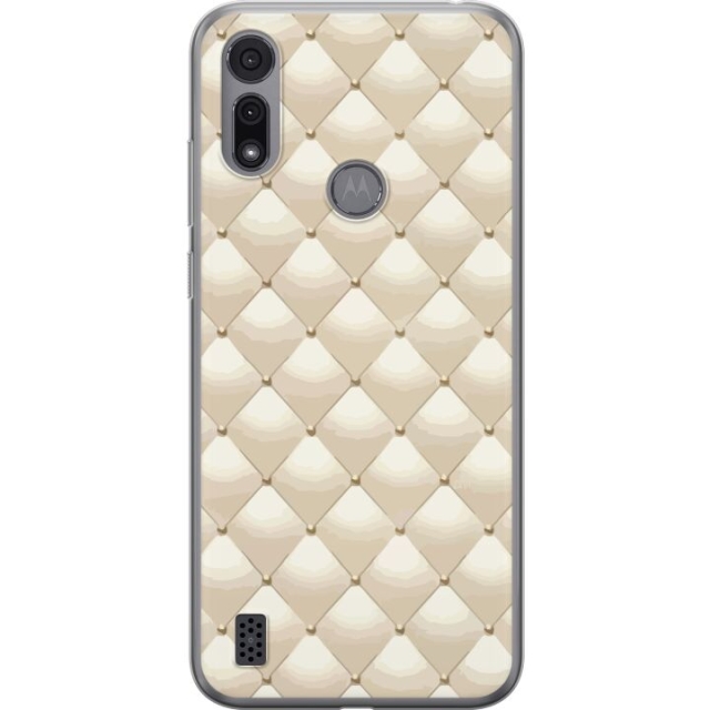 Kännykkäkuori Motorola Moto E6i-laitteelle, jossa on Kultakiilto kuvio