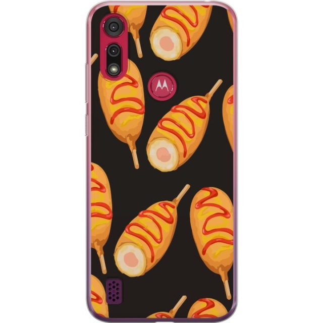 Kännykkäkuori Motorola Moto E6s (2020)-laitteelle, jossa on Kanan reisi kuvio