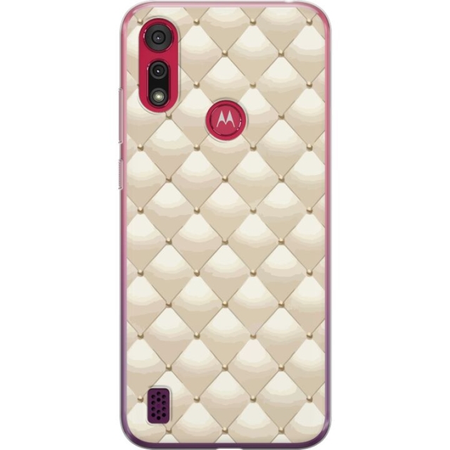 Kännykkäkuori Motorola Moto E6s (2020)-laitteelle, jossa on Kultakiilto kuvio