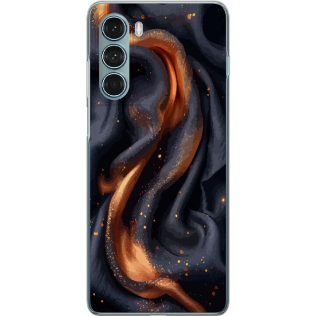 Kännykkäkuori Motorola Moto G200 5G-laitteelle, jossa on Tulinen silkki kuvio