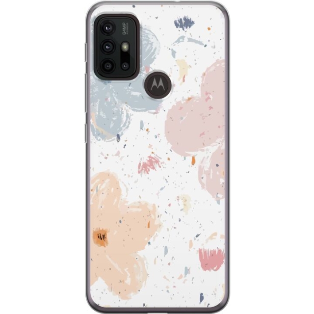 Kännykkäkuori Motorola Moto G30-laitteelle, jossa on Kukat kuvio